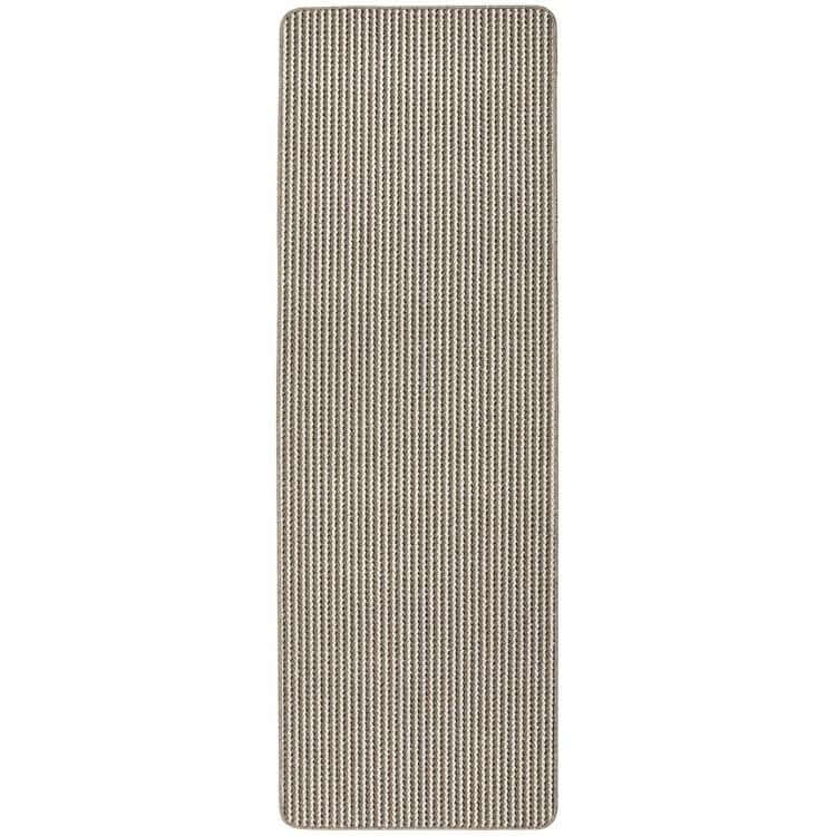Twist Stripe Washable Mat & Runner Beige