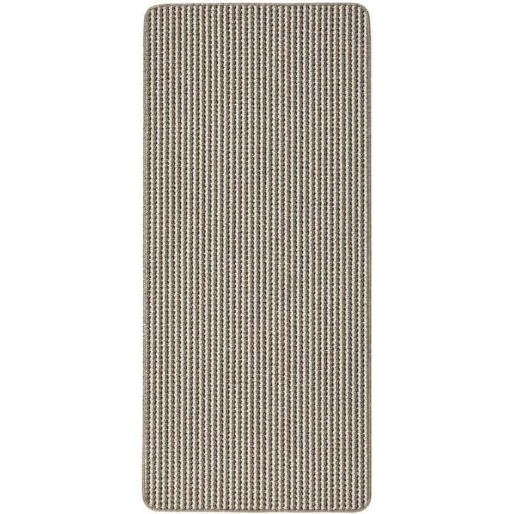Twist Stripe Washable Mat & Runner Beige
