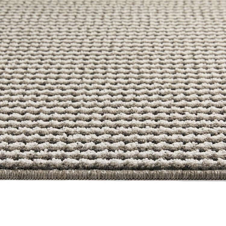 Twist Stripe Washable Mat & Runner Beige